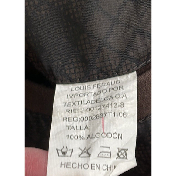 Louis Feraud Men's‎ Brown Jacket Pockets Zip -Up Style Size XL - Picture 11 of 11